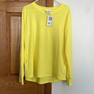 NWT yellow crane crew neck